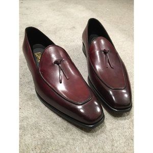10 US / 9 UK Paul Evans Oxblood Van Damme Belgian Loafer - Made in Italy Italian